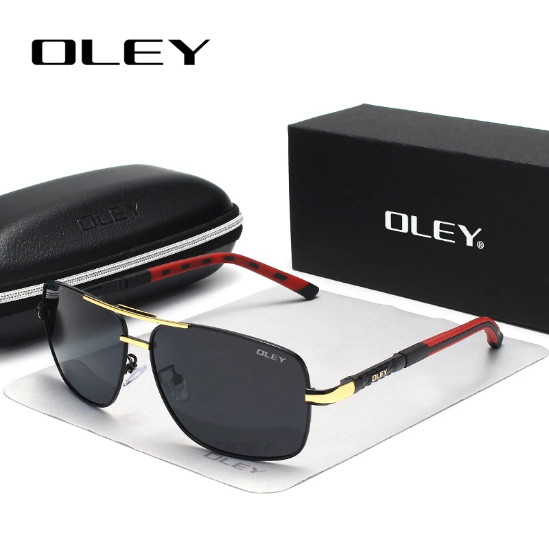

OLEY Men Vintage Aluminum Polarized Sunglasses Classic Brand Sun glasses Coating Lens Driving Shades For Men/Wome