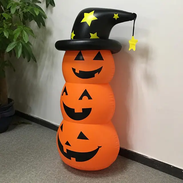 Halloween Pumpkin Ghost Roly-Poly Inflatable Tumbler Toys Water Flooding Easy to Clean Strong Durable Christmas Outdoor Decor 2