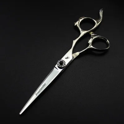 Pewter straight 6,0 дюймов LD-38 freelander Высокое качество Профессиональные прямые и зубные ножницы филировочные ножницы - Цвет: Pewter straight