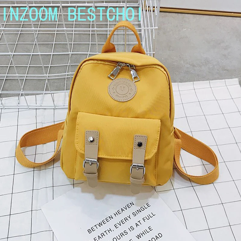 Backpacks Small Shoulder-Bags Female Teenage Mini Fashion Women Zipper Double-Belt High-Quality
