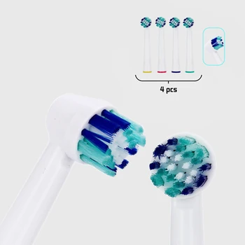 

4 pcs For Oral B Toothbrush Heads Rotary Electric Brush Teeth Heads Replacement Heads For Oral B Advance Power/3D Excel/Vitality