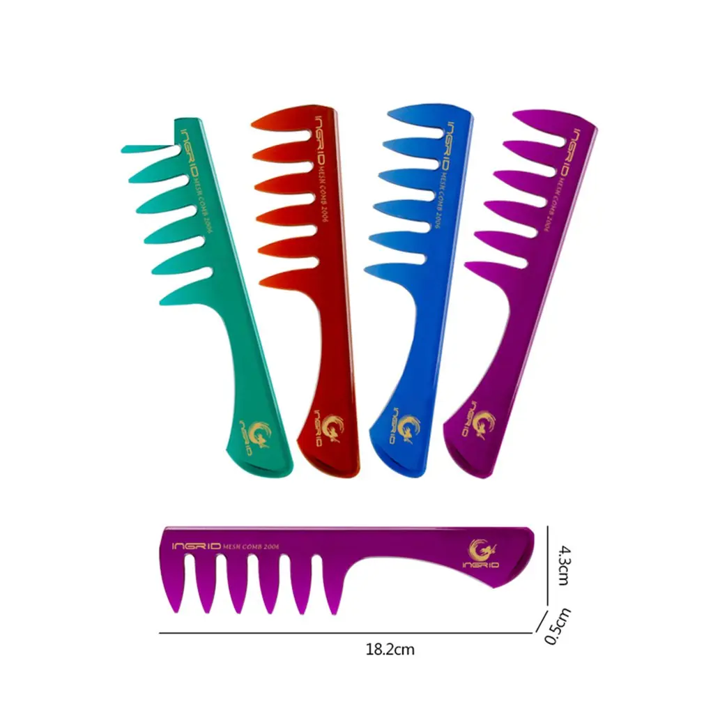 Расческа с широкими зубчиками Антистатическая распутывающая расческа Мужская Складная Расческа для укладки волос инструмент ABS пластик термостойкая