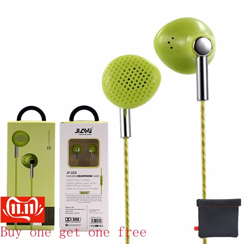 

LigofwisFlat Head Earphone 3.5mm Earbuds Super Bass Headsets with Microphone Adjustable Volume for Xioami Mobile Phone