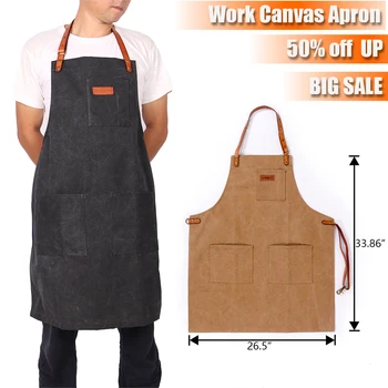 

WEEYI Professional New Cooking Apron Chef Aprons for Women Men Kitchen Bib for Dishwashing Cleaning Painting work apron