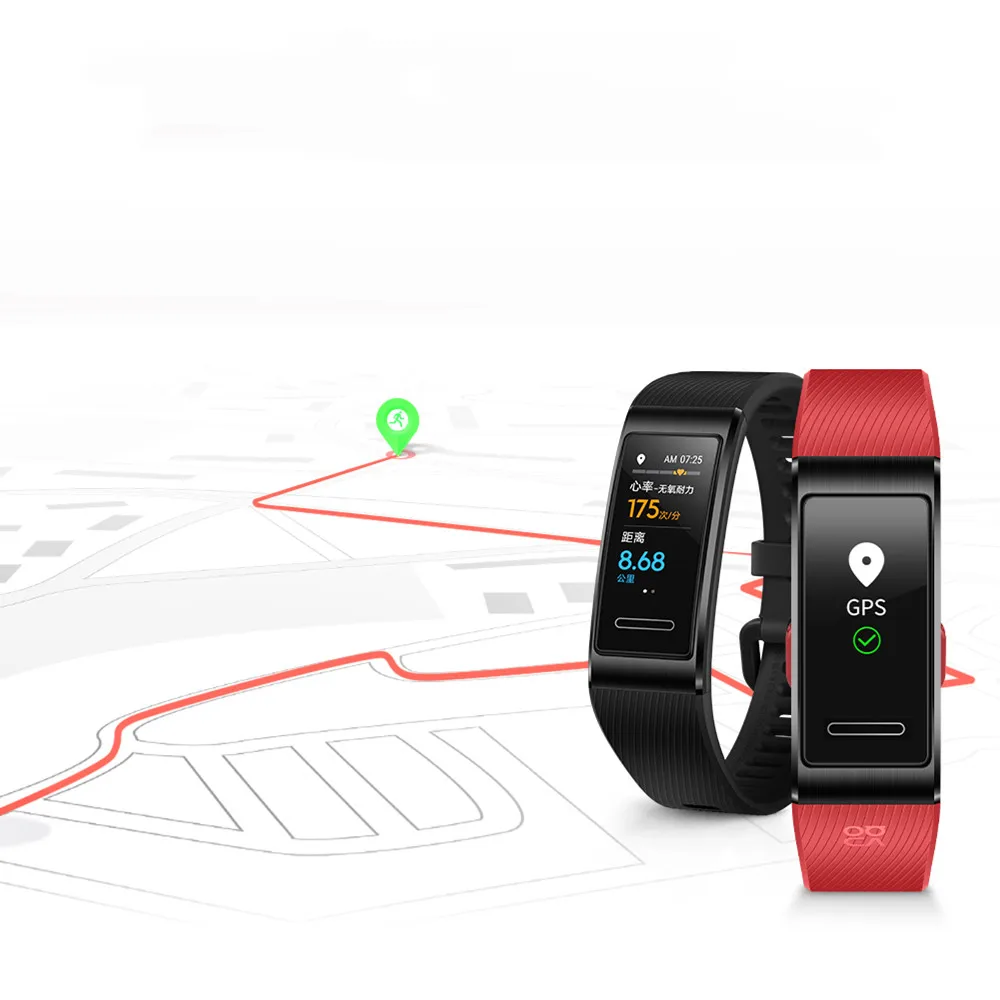 Смарт-браслет huawei Band 4 Pro 0,95 'с цветным циферблатом SpO2, мониторинг состояния крови кислородом, gps, умный спортивный браслет