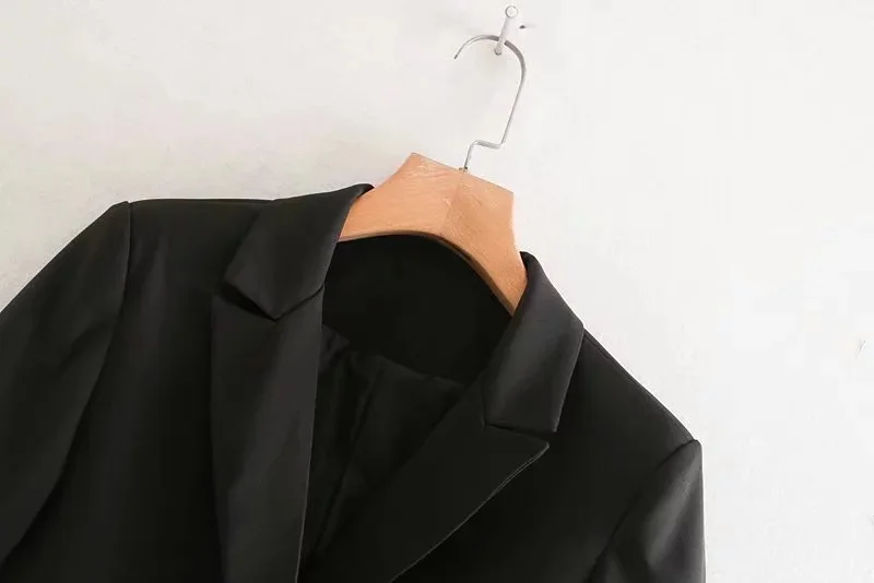 

Western Style 2019 Autumn New Style WOMEN'S Dress Versatile Slimming Casual Cuff Stripes Joint Suit Coat B