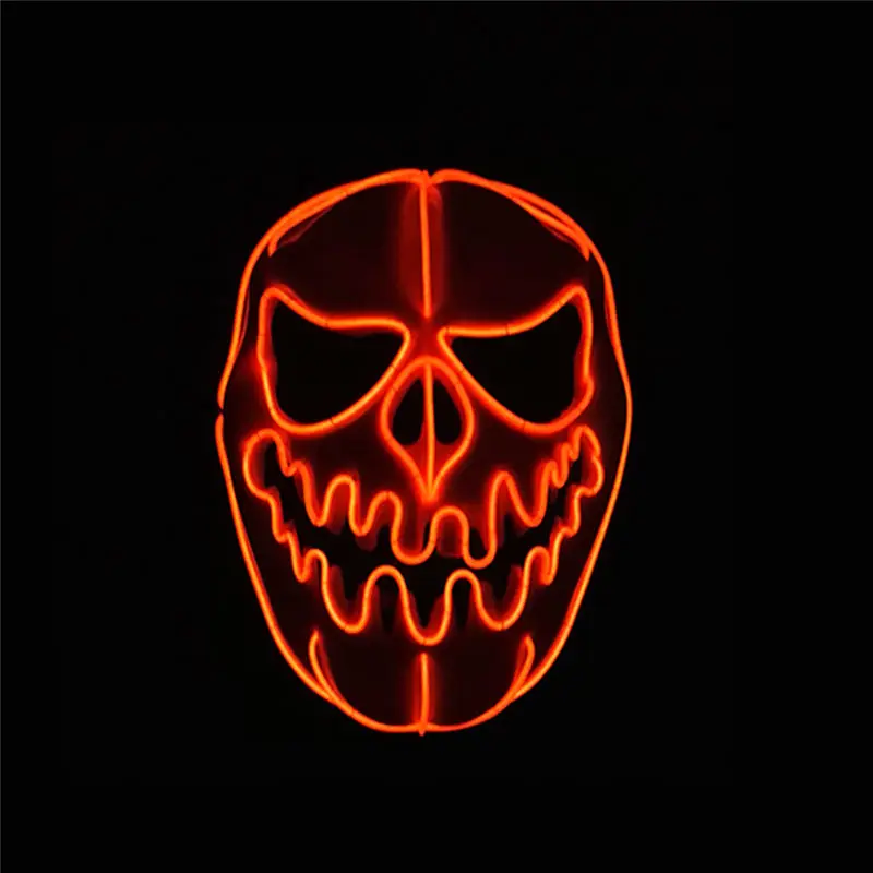 Halloween LED Glowing Mask Pumpkin Head Party Decoration Christmas Masquerade Mask Decoration Grow Masks Event Supplies
