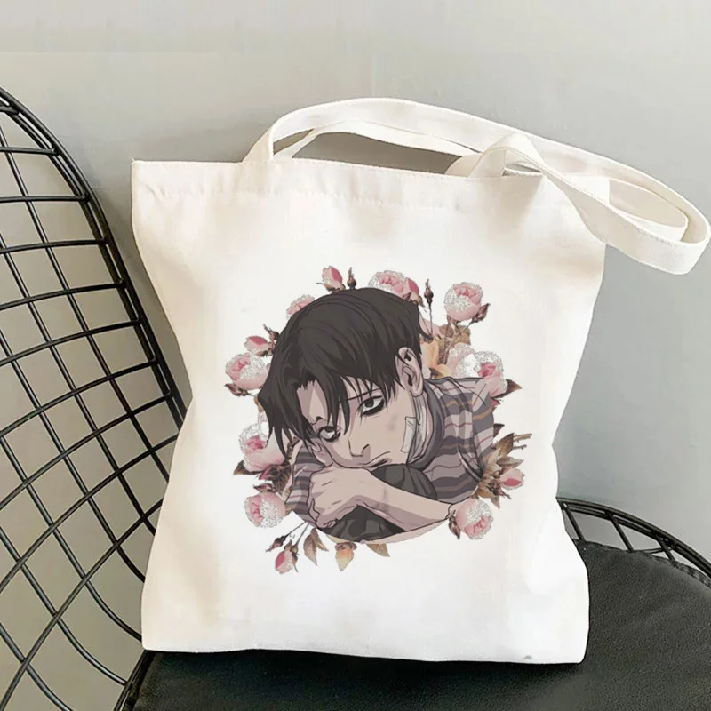 Killing acking-bolso de compras de tela, bolsa de yute, cadena tejida