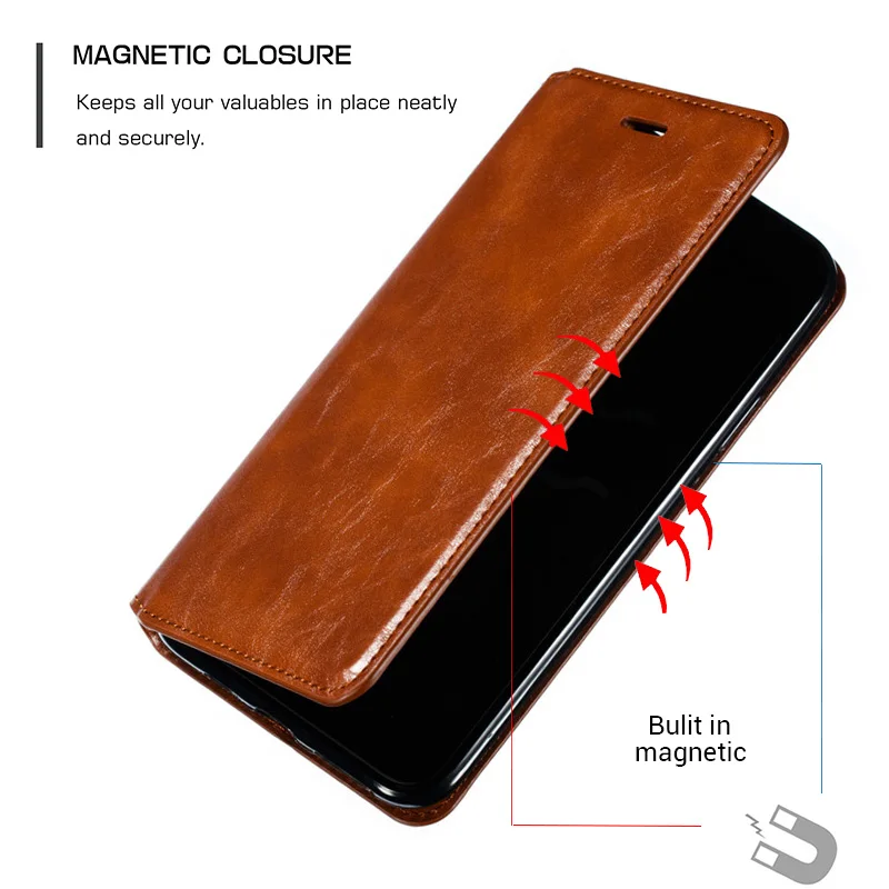 Магнитный чехол для iPhone 11 Pro XS Max XR X, роскошный кожаный чехол для iPhone 7, 8, 6, 6s Plus, Coque, держатель-книжка, подставка для телефона