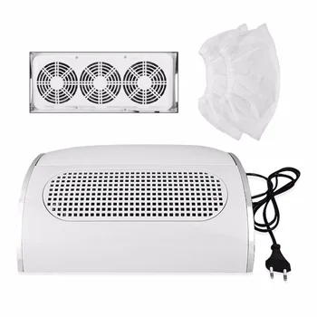 

Professional Nail Dust Suction Collector Vacuum Cleaner Manicure Salon Tools with 3 Powerful Fan EU Plug
