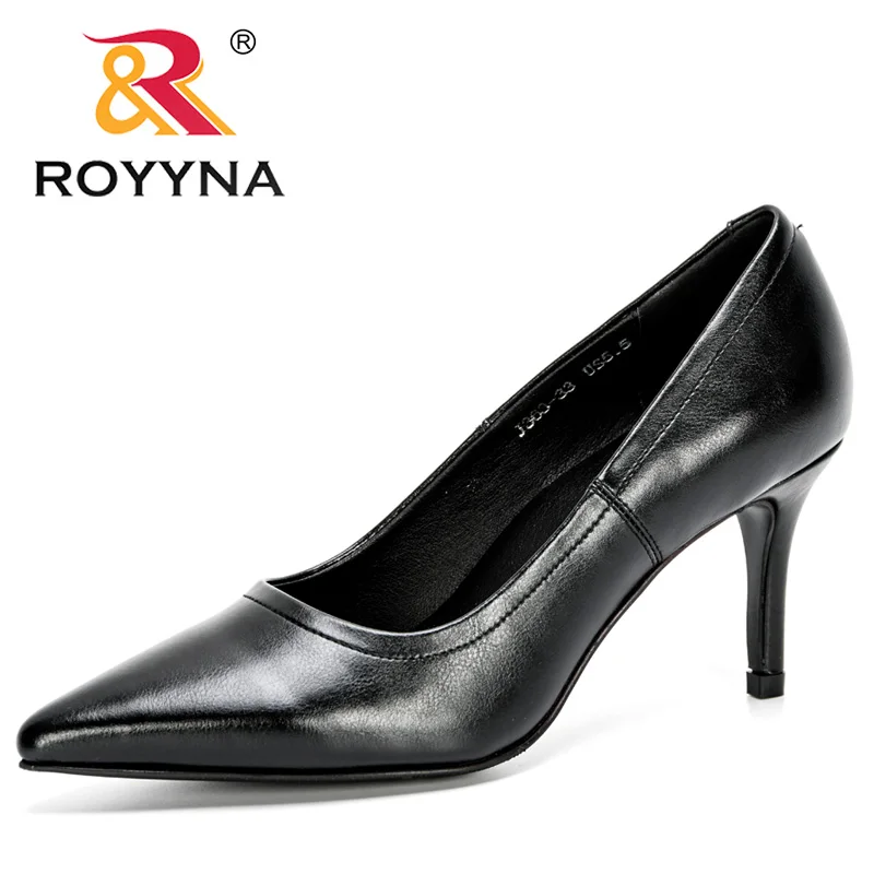 ROYYNA 2020 новые дизайнерские модные стильные туфли на тонком каблуке женские
