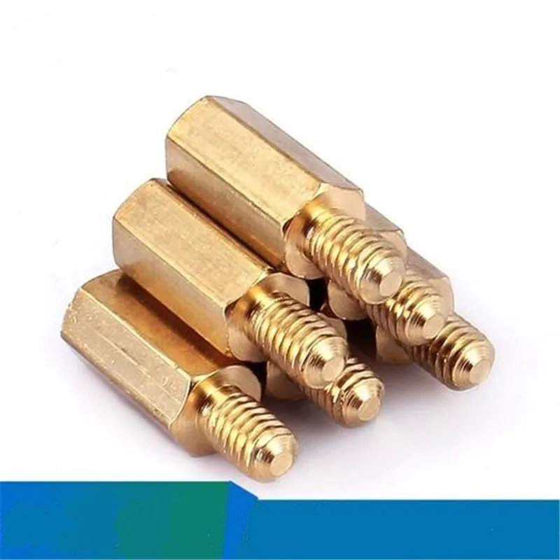 

M4 Single Head Hexagonal Copper Column Screws Combination Brass Bolts Male Female Hex Nut Vis Spacing Threaded Pillars Truss