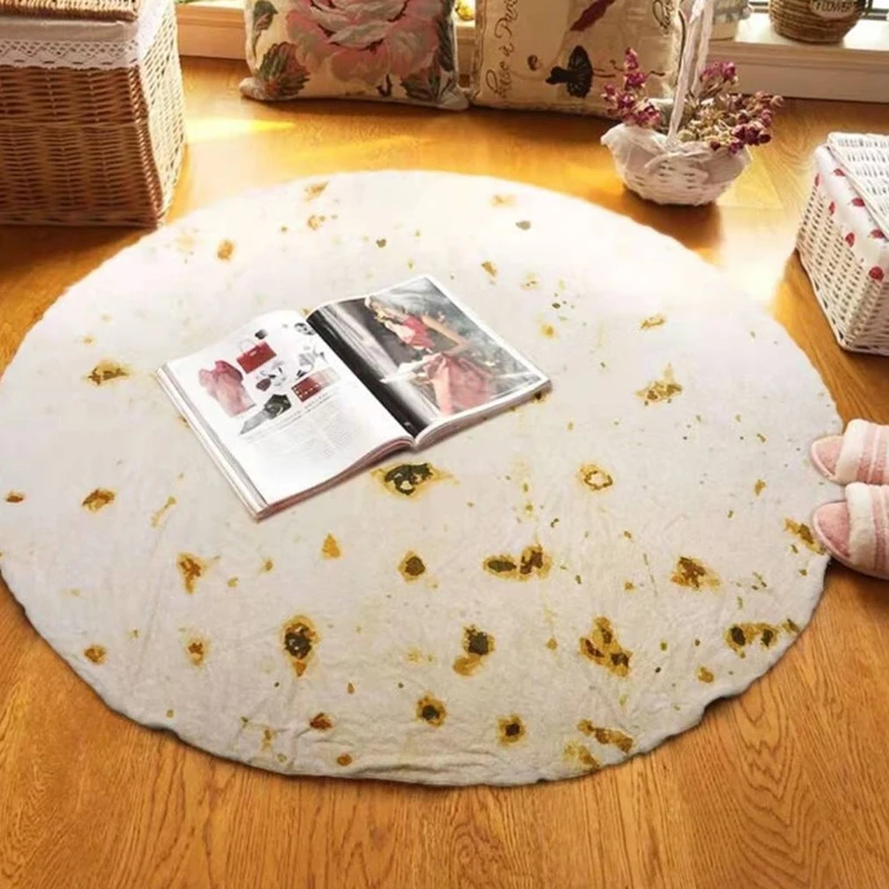 Microfine Burrito одеяло Tortilla Рождественское украшение Lavash одеяло пледы флисовое взрослое на заказ мягкое