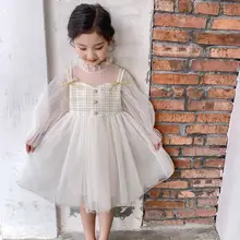 Платье принцессы для девочек; Размеры 100-140 см; красивые платья для маленьких девочек; Новое поступление года; сезон весна