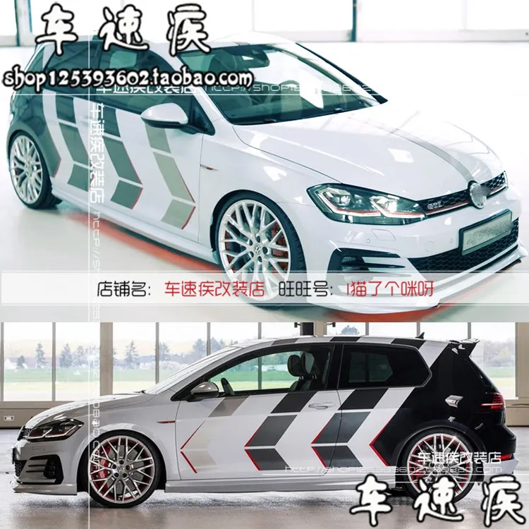 Neue custom car aufkleber auto aufkleber Vinyl sport mode spezielle auto  seite film FÜR Volkswagen Golf 6 Golf7 Golf8 POLO scirocco - AliExpress