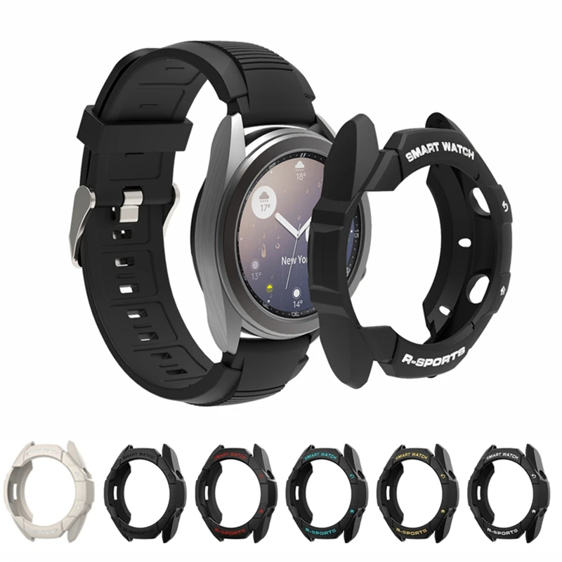 

Protective Case For Samsung Galaxy Watch 3 45mm 41mm Smart Watch Cover TPU Frame Shell Protector Bumper Cases Accessories