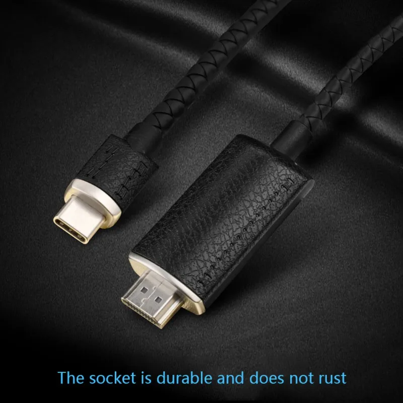 Type-c к HDMI Мужской Видео экранный преобразователь кабель для компьютера кабели мобильного телефона 2 м Длина Plug-and-игровой адаптер