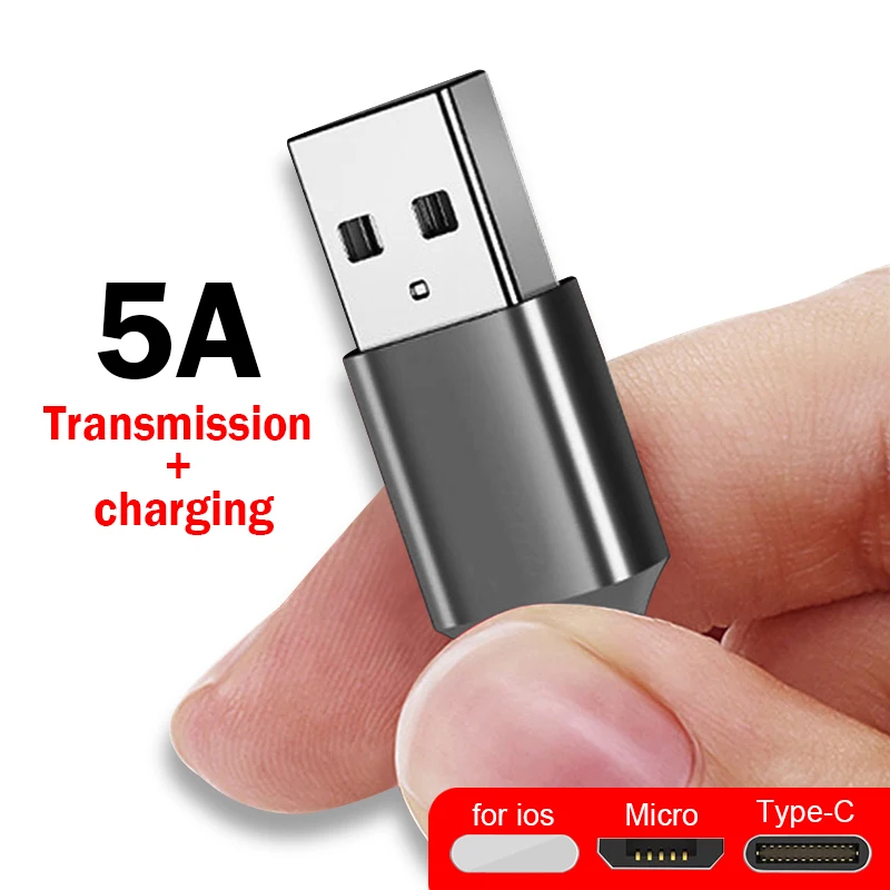 Кабель для быстрой зарядки для iOS 1 м USB кабель для зарядки и передачи данных type-C Micro USB Мобильный телефон 5A Android супер зарядное устройство USB линия передачи данных