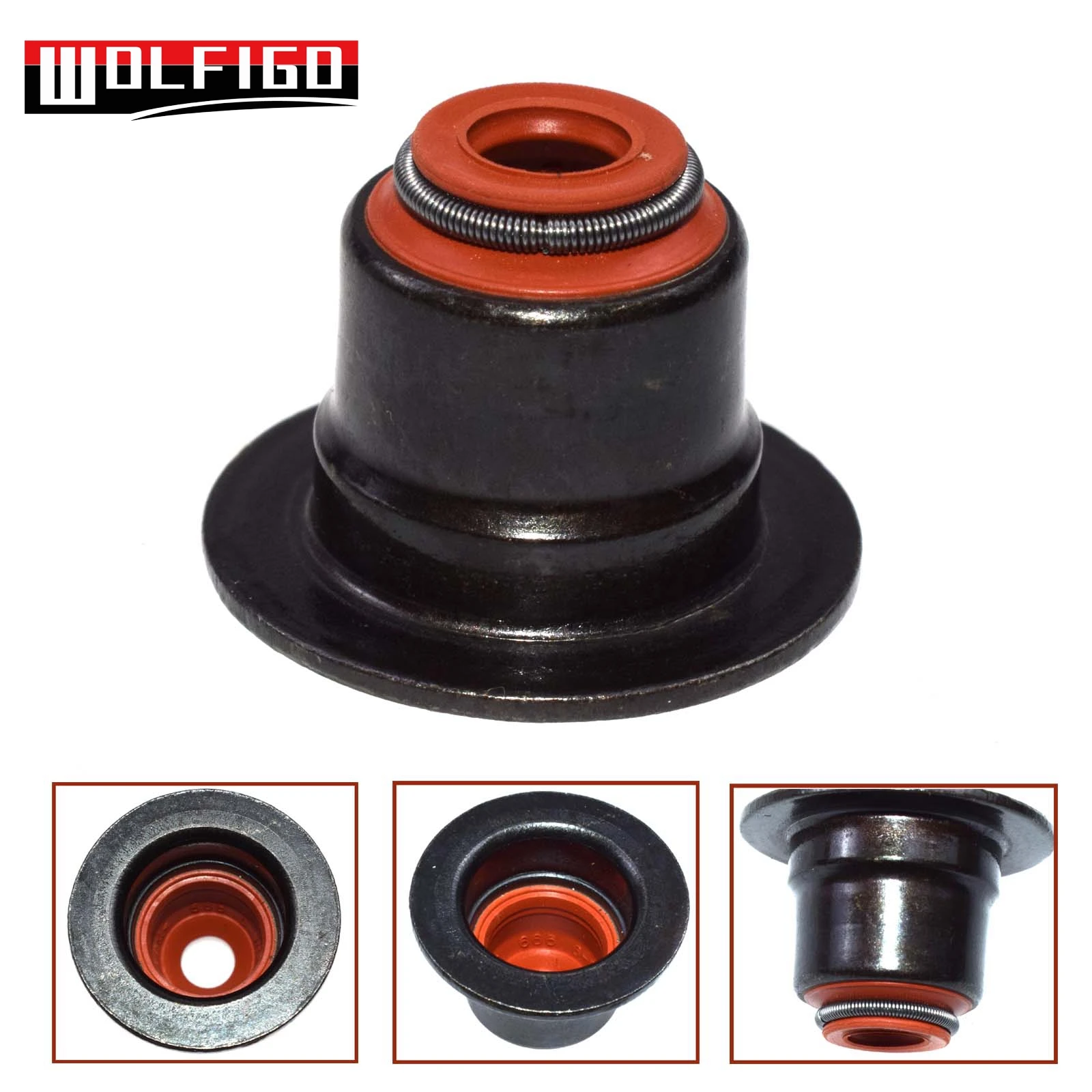 WOLFIGO 1PC / 16PCS / 32PCS Valve Stem Seal For BMW E60 E63 745i 750i 550i X5 11340029751,11340039494,19034886,703728100 New