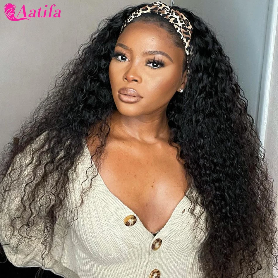 Agua Diadema con ondas peluca rizada pelucas de cabello humano para las mujeres negras cuerpo brasileño Diadema con ondas peluca Remy de la onda profunda pelucas de cabello humano