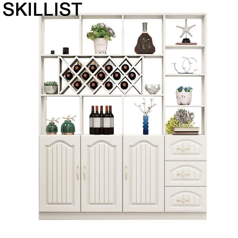 

Vinho Table Shelves Rack Gabinete Cristaleira Mesa Desk Kast Cocina Armoire Shelf Commercial Mueble Bar Furniture Wine Cabinet