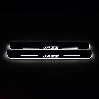 

For Honda Jazz Fit 2014 - 2019 Acrylic Moving LED Welcome Pedal Car Scuff Plate Pedal Door Sill Pathway Light