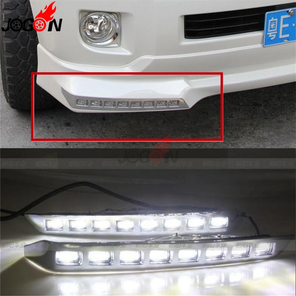 Для Toyota Land Cruiser LC200 2012 2013 2014 2015 2 шт. передний бампер светодиодный светильник для