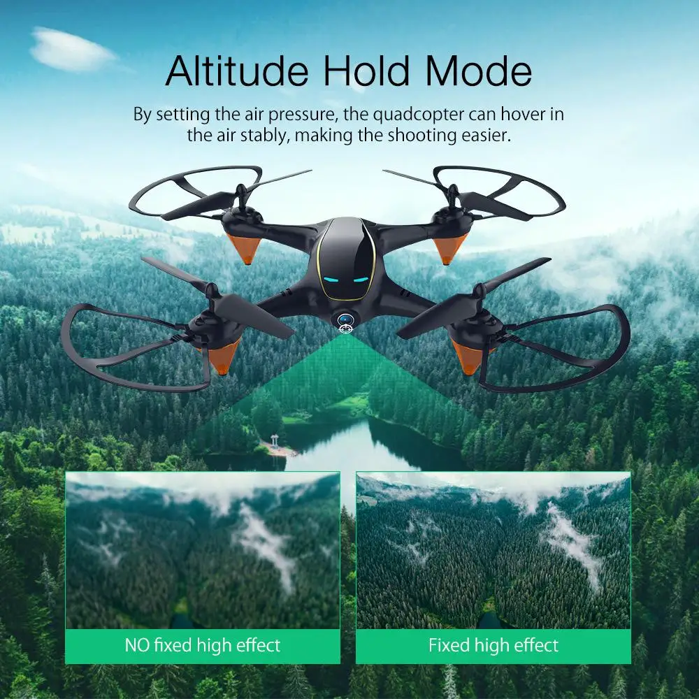 Eachine E38 WiFi FPV с 480P двойной камерой Дрон воздушный Видео режим удержания высоты портативный Самолет RC Квадрокоптер игрушечные дроны