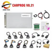 Carprog v8.21 v10.93 carro prog ecu chip tunning ferramenta de reparo do carro carprog v10.05 programador com todos os 21 adaptadores ferramenta de diagnóstico