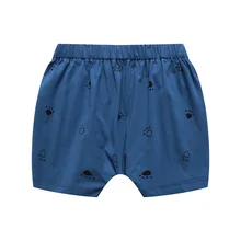 Летние шорты-шаровары для малышей Детские брюки из чистого хлопка универсальные противомоскитные штаны с принтом котенка для мужчин и женщин