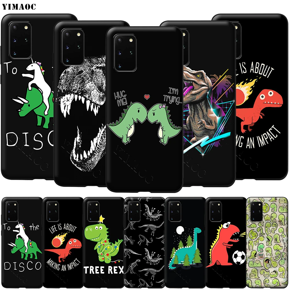 Cute Cartoon Dinosaur Case for Samsung Galaxy A7 A8 A9 A10 A20 A30 A40 A50 A70 S10 Plus S20 Ultra Note 10 Lite A51 A71 A81 A91 | Мобильные