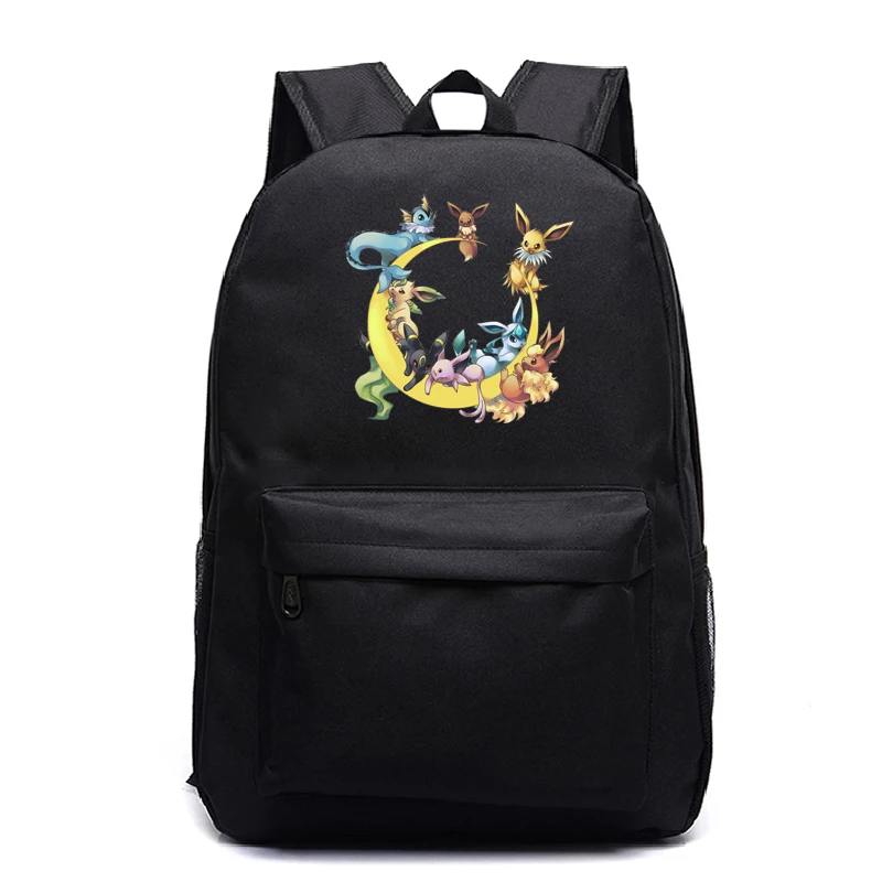 Аниме рюкзак Pokemon карманные монстры холщовый рюкзак для женщин рюкзак для мужчин Покемон школьные рюкзаки Mochila - Цвет: 2