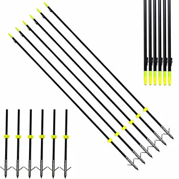 

Professional Bow Fishing Arrows Archery Shooting Fish Arrows 35'' Length 8mm Fiberglass Shaft Arrows for Recurve Bow OUTDOOR