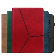 

For iPad 2020 2021 Case 12.9 inch Tablet Case Solid Color Stripes Leather Protective Cover For iPad Pro 12 9 Case 2021 2020 2018