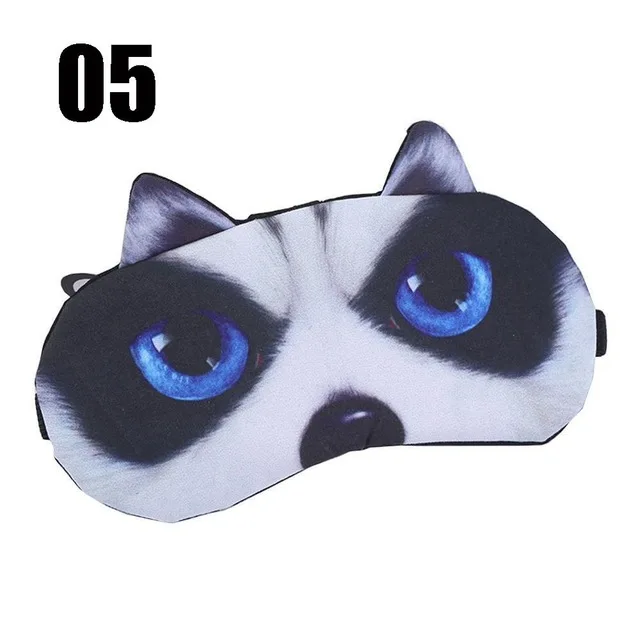 3D Animal Sleep Mask Eye Mask Eyeshade Cover Shade Natural Sleeping Eye Patch Soft Blindfold - Цвет: 05