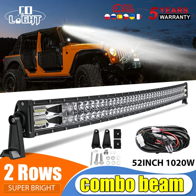 CO LIGHT 22 32 42 52 Inch Curved Led Light Bar COMBO 420W
