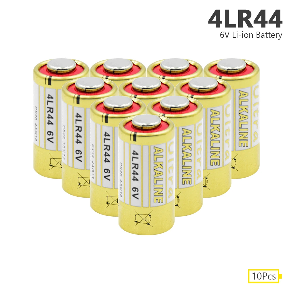 YCDC 10 шт. 4LR44 6V 150 мА/ч, сухой щелочной Батарея для дрессировки собак воротники A544 4034PX PX28A 4G13 PX28L 476A K28A L544