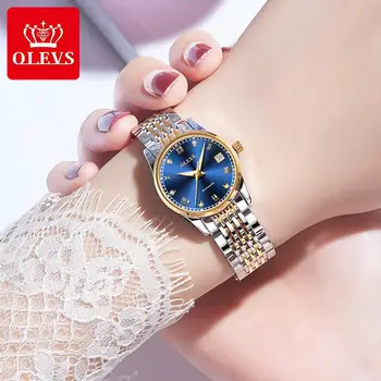

OLEVS 2020 fashion luxury automatic mechanical women watch diamond-set Roman scale relojes for decoration womens watches