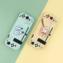 GEEKSHARE Nintend Interruttore Lite Caso Sveglio Shiba Inu Borsette Lontra di Mare Duro Della Copertura Posteriore Grip Borsette Per Nintendo Interruttore Accessori
