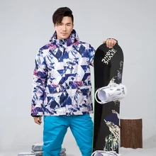 Мужская лыжная куртка водонепроницаемая зимняя куртка-30 градусов супер теплое пальто для катания на горных лыжах сноуборд куртка плюс размер бренд