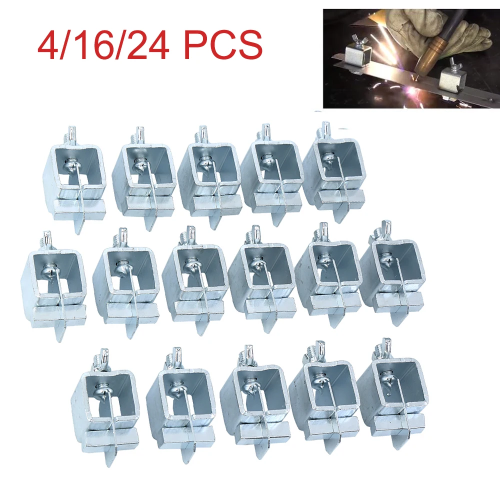 Samger 4/16/24Pcs Stainless Steel Butterfly Welding Clamps Holder