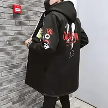 Зимний стиль, мужской повседневный Тренч средней длины, популярное толстое Мужское пальто свободного кроя, мужская одежда