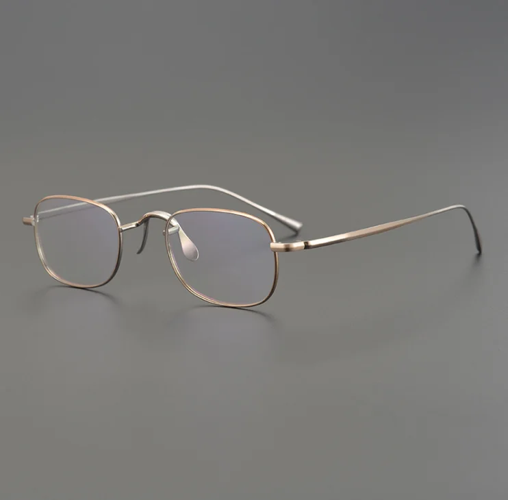 Japanese Handmade Pure Titanium Eyeglasses Frame Men Retro Optical