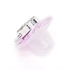 Metallic Purple Pacifier With Cover BPA Free Silicone Pacifier Name Initial Letter Dummy Teether Baby Shower Gifts For Babies 5