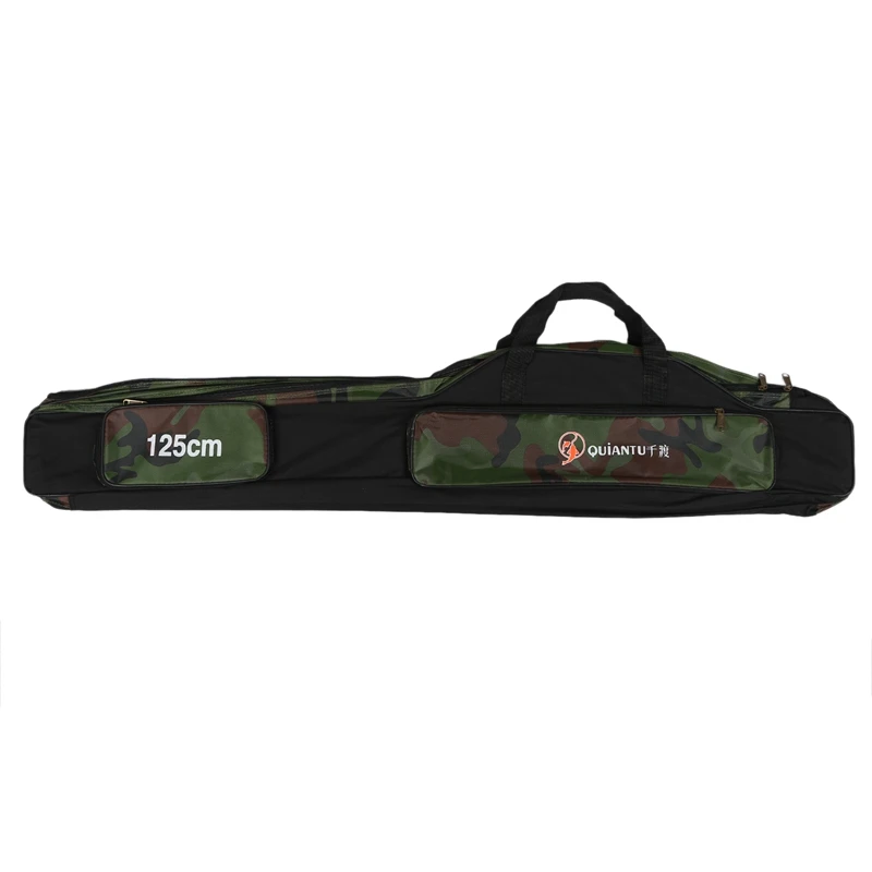 

Fishing Bags 2 Layer Multifunctional Fishing Rod Reel Lure Canvas Pole Storage Case 125Cm Carp Fishing Tackle