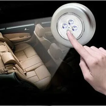 

4 LEDTouch Night Light Home Kitchen Under Cabinet Closet Push Stick On Lamp Touch Lamp светильник лампа X1