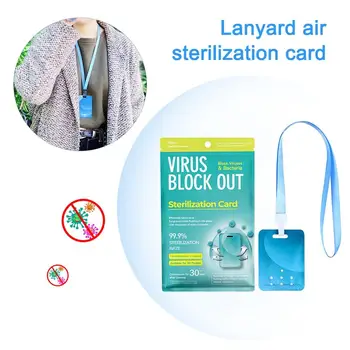 

Portable Neck Hanging Air Purifying Sterilization Disinfection Protection Card Home Car Outdoor Cleaning Tool For Treasure Kids