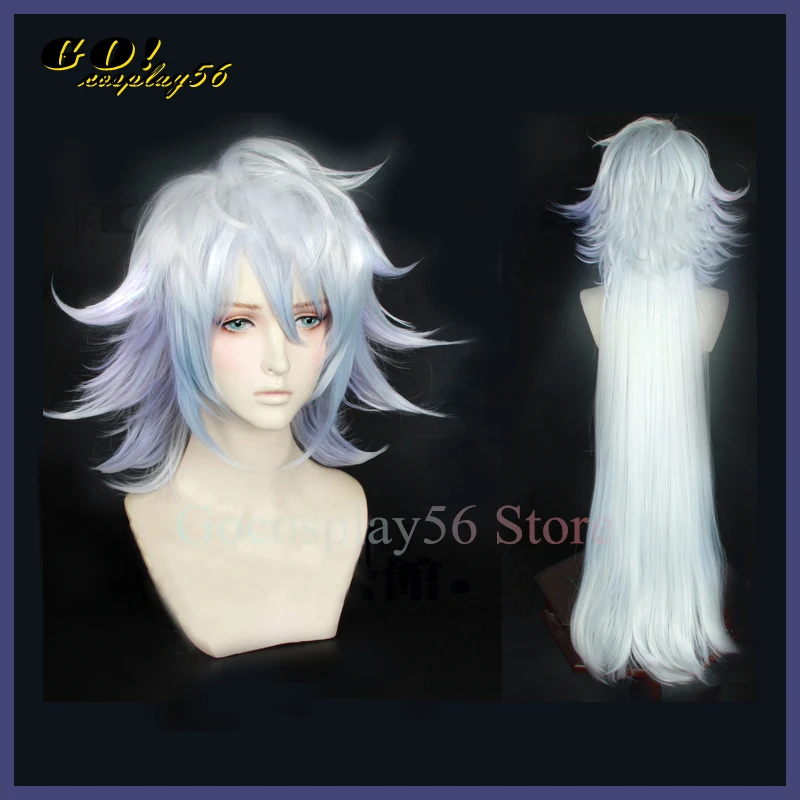 Fate/Grand Order Servant  Merlin Cosplay Wig Long Hair Gradient Color 
