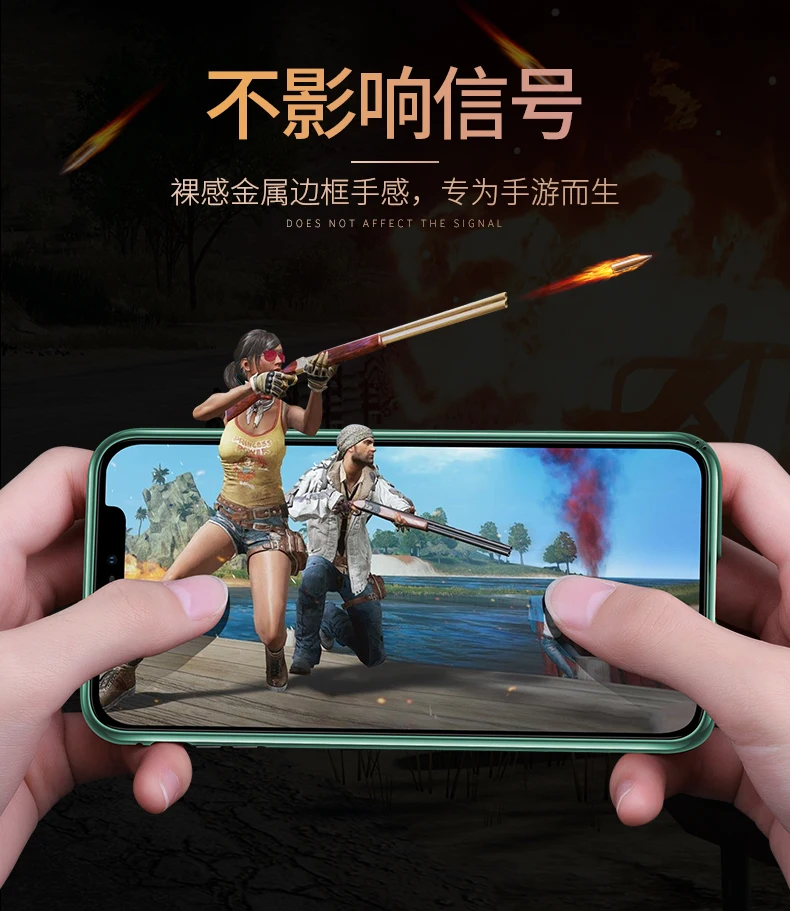 Для Apple iPhone 11 Pro Max ультра тонкий металлический алюминиевый бампер рамка чехол для iPhone 11 Pro стеклянный задний Чехол