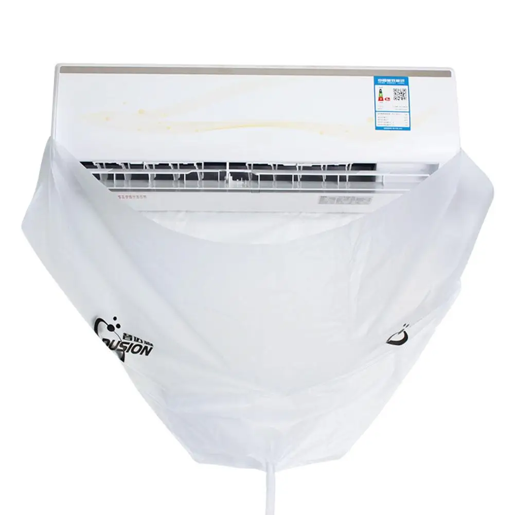 

Wall Air Conditioner Cover Set Waterproof Air Conditioning Cleaning Cover Drain Port Conditioner Cover Set Hose Towel Gloves